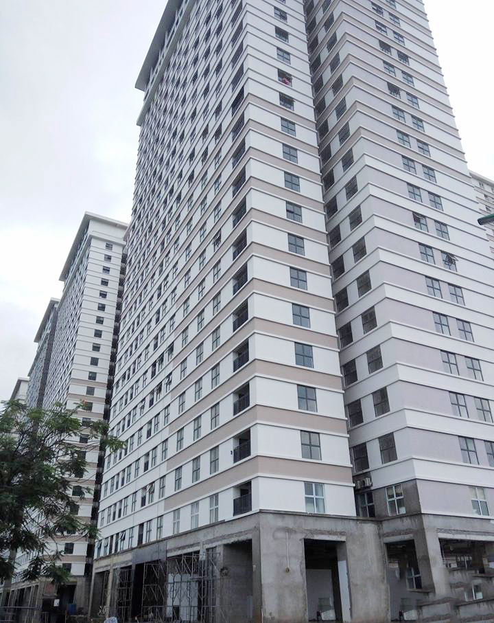 Tiểu khu Parkview Residence, khu đô thị Dương Nội đang trong giai đoạn hoàn thiện cuối cùng.